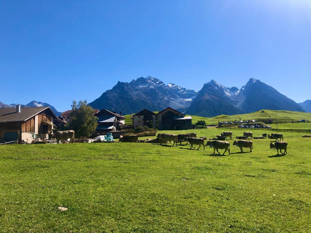 Ferienwohnung Chasa Genuina Ftan Exterior foto